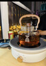 美的（Midea）圍爐煮茶套裝電陶爐煮茶器電烤爐 多功能玻璃茶壺爐遠紅外加熱 室內戶(hù)外露營(yíng)圍爐煮茶爐全套煮茶壺 【新式無(wú)煙圍爐】配烤盤(pán)+茶壺 曬單實(shí)拍圖