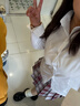 拉曼咔JK格裙正版西裝制服套裝全套秋冬季初高中女學(xué)生學(xué)院風(fēng)校服款顯瘦 金魚(yú)姬格+紺色西服一?？?襯+配飾 M 【建議90~100斤】 曬單實(shí)拍圖