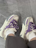 奧古獅登（Agsdon）運動(dòng)鞋女學(xué)生春季新款網(wǎng)面百搭休閑鞋厚底增高老爹鞋女鞋 米紫 37 曬單實(shí)拍圖