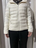 坦博爾輕薄羽絨服女短款連帽百搭休閑秋冬女士外套 淺云白 S(160) 曬單實(shí)拍圖