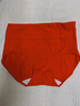 都市麗人本命年馬年女士紅色內褲女純棉高腰收腹大碼鴻運三角褲4條XL 曬單實(shí)拍圖