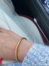 火貝老凰祥金包銀素圈手鐲2025新款女古法仿真黃金鐲子純實(shí)老凰祥 5毫米-內徑54【高端貨】 曬單實(shí)拍圖