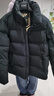 高梵【田栩寧同款】黑金鵝絨服機能5.0五格2025男士羽絨服 黑色5.0 M 曬單實(shí)拍圖