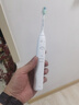 飛利浦（PHILIPS）【肖戰推薦】聲波電動(dòng)牙刷鉆石1系 生日禮物 年貨節禮物 情人節成人送男生/女友 3倍潔齒 皓月白 曬單實(shí)拍圖