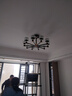 顧家輕奢客廳吊燈后現代簡(jiǎn)約新款簡(jiǎn)約餐廳大氣水晶吊燈中山燈具 【麗影】10頭-三色變光 曬單實(shí)拍圖