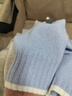 香影【羊毛衫】藍色針織衫女2025秋冬新款圓領(lǐng)正肩套頭毛衣上衣 藍色 S 155/80A/85-95斤 曬單實(shí)拍圖