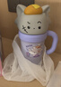 萌兔兔喜羊羊與灰太狼聯(lián)名保溫杯女款高顏值大容量可愛(ài)帶把手吸管水杯子 灰太狼-紫色830ml 曬單實(shí)拍圖