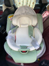 Prigel舒安pro新生嬰兒寶寶兒童安全座椅車(chē)載汽車(chē)可坐可躺0-6-12歲通風(fēng) 舒安pro 智能款 奶油青提(通風(fēng)加熱+不窩脖+單手旋轉) 曬單實(shí)拍圖
