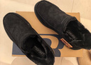 斯凱奇（Skechers）新年禮物閃穿鞋男士新品冬加絨保暖休閑健步鞋一腳蹬樂(lè )福鞋205606 曬單實(shí)拍圖