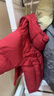 左西童裝男女童羽絨服2025新款兒童中式紅色上衣冬裝外套 紅色 120 曬單實(shí)拍圖