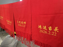 中國紅年會(huì )圍巾定制刺繡同學(xué)聚會(huì )開(kāi)業(yè)活動(dòng)會(huì )議大紅圍巾印字印logo 精品仿羊絨200*35cm 175cm以上 曬單實(shí)拍圖