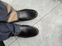 蜘蛛王男士皮鞋春秋新透氣軟底商務(wù)一腳蹬休閑豆豆鞋男 22731 黑色 39 曬單實(shí)拍圖
