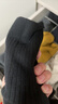 全棉時(shí)代男女襪子情侶全棉5A抗菌透氣中長(cháng)筒襪短筒襪4雙裝 曬單實(shí)拍圖