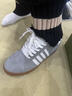 赫升【新款】隱形內增高鞋女7CM經(jīng)典百搭德訓鞋輕便休閑運動(dòng)鞋跑步鞋 灰白色W39J5041G6（增高6CM） 39 曬單實(shí)拍圖
