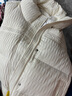 香影米白色蓬松羽絨馬甲女2025年秋冬新款白鴨絨無(wú)袖外穿立領(lǐng)馬夾 米色 L 曬單實(shí)拍圖