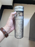 BAMBETEL德國品牌純鈦高檔茶水分離保溫杯泡茶杯商務(wù)水杯子養生送禮定制 冰川銀-500ml 曬單實(shí)拍圖