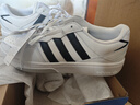 adidas「面包鞋」COURTIC經(jīng)典運動(dòng)板鞋男女阿迪達斯官方三葉草 白/黑（JQ5042）   42.5 曬單實(shí)拍圖