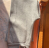 恒源祥100%純羊毛闊腿褲女秋冬新款高腰垂感加絨加厚窄版直筒百搭休閑褲 淺灰色 L 【建議105-125斤】 曬單實(shí)拍圖