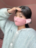 七色紡保暖口罩女秋冬季防風(fēng)防寒護耳口罩女士電動(dòng)車(chē)騎行面罩 粉色 曬單實(shí)拍圖