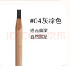 魚(yú)小丫防水防汗持妝野生眉筆硬芯砍刀眉筆化妝紋繡師影樓專(zhuān)用批發(fā) 04#灰棕色 曬單實(shí)拍圖
