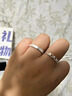 蔓笙自由與浪漫-足銀999情侶對戒禮物原創(chuàng  )純銀閨蜜戒指一對開(kāi)口款禮物 999足銀幸運花朵開(kāi)口戒 曬單實(shí)拍圖