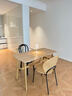 香主編北歐餐桌家用小戶(hù)型吃飯桌子長(cháng)方形客廳餐飲桌椅組合出租房用中原 曬單實(shí)拍圖