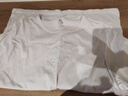 AB男T恤全棉圓領(lǐng)打底透氣汗衫舒適寬松男短袖老人衫睡衣家居服 白色 L 曬單實(shí)拍圖