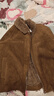 EP雅瑩2025冬季新款女裝 美拉德加厚加絨保暖毛領(lǐng)仿羊羔絨外套1232A 咖啡色 XL 曬單實(shí)拍圖