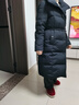 波司登（BOSIDENG）25新款羽絨服女90鵝絨中長(cháng)款通勤靜奢風(fēng)收腰冬保暖外套B250244316 黑色8056 S 160/84A 體重約100-110斤 曬單實(shí)拍圖