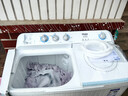海爾（Haier）洗衣機半自動(dòng)雙缸雙桶筒12公斤大容量家用脫水甩干機雙動(dòng)力波輪洗脫分離操作簡(jiǎn)單 【新品上市12KG】一級能效+新風(fēng)系統+抗菌波輪 曬單實(shí)拍圖