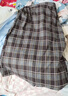 森馬（Semir）商場(chǎng)同款|半身裙女冬季格子仿呢易打理開(kāi)叉2025長(cháng)裙101725120003 曬單實(shí)拍圖