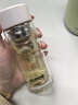蘇泊爾（SUPOR）玻璃杯女士高顏值雙層帶茶隔 高檔商務(wù)泡茶杯 高硼硅水杯 桃粉晚霞180ml 曬單實(shí)拍圖