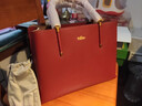 金利來(lái)女包手提包百搭通勤托特包單肩包女潮情人節春節禮物 酒紅 曬單實(shí)拍圖