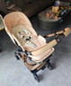 elittle逸樂(lè )途EMUpro 嬰兒車(chē)可坐可躺把手換向高景觀(guān)雙向嬰兒推車(chē) 【限時(shí)套餐】PRO金+小騎士金+(餐椅+坐墊+冰墊) 曬單實(shí)拍圖