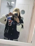 妙奕嘉棒球服女士外套冬季流行新款短款薄棉服韓版洋氣小個(gè)子時(shí)尚潮流 美式字母刺繡寬松加棉棒球服【藏青】 L 【建議115斤以?xún)取?曬單實(shí)拍圖