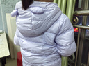 紅豆童裝90絨兒童羽絨服2025新款輕薄男女寶寶秋冬季保暖外套小童上衣 紫色 140 充絨量44.3g 曬單實(shí)拍圖