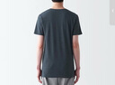MUJI MUJI 男式 棉冬季V領(lǐng)短袖T恤打底衫肌底衣秋衣保暖內衣FA199C3A 深灰色 M（170/92A） 曬單實(shí)拍圖