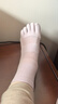 莫代爾3雙五指襪女秋季棉質(zhì)襪子抗菌防臭網(wǎng)眼透氣中筒分趾襪女 曬單實(shí)拍圖