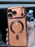 爵士駝【自帶鏡頭膜】適用iphone17promax手機殼蘋(píng)果17pro保護套超薄防摔磁吸鎏金電鍍硅膠軟殼鏡頭全包 殼膜套裝【星宇橙】magsafe磁吸丨帶防塵網(wǎng) iphone 17 Pro Max 曬單實(shí)拍圖