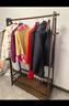家逸實(shí)木掛衣架臥室衣架落地立式衣帽架入戶(hù)衣服架子可移動(dòng)次凈置物架 曬單實(shí)拍圖