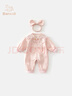 班喜迪嬰兒衣服春裝寶寶百天周歲禮服嬰幼兒國風(fēng)抓周連體衣春秋款拜年服 曬單實(shí)拍圖