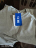 回力灰色短袖男夏季新款簡(jiǎn)單舒適休閑純棉t恤男士基礎款百搭寬松體恤 麻灰(純色) 5XL (建議230斤-260斤左右) 曬單實(shí)拍圖