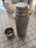 JRINKTEEA日本品牌純鈦保溫杯茶水分離鈦水杯車(chē)載男士燜泡茶杯戶(hù)外禮品杯 升級款隕花銀500ml無(wú)噴漆 曬單實(shí)拍圖