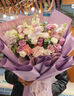 馥郁花閣生日禮物同城鮮花小時(shí)達鮮花花束送女朋友生日禮物三八女神節禮物 【紫定幸運】9朵紫玫瑰混搭|dyt076 默認3小時(shí)內送，如其他時(shí)間請在寄語(yǔ)處備注或找客服 曬單實(shí)拍圖