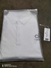 CK男士長(cháng)袖t恤打底衫上衣春秋polo衫純棉翻領(lǐng)顯瘦潮流大碼印花男裝 白色 3XL  165-180斤 曬單實(shí)拍圖