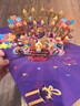UNIGIFT3d立體生日賀卡愛(ài)心生日蛋糕吹蠟燭手工折疊禮物成品高級感送朋友 愛(ài)心生日吹蠟燭蛋糕 1個(gè) 曬單實(shí)拍圖