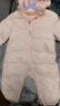 英氏（YEEHOO）嬰兒衣服新生兒羽絨服冬季保暖連體衣羽絨爬服 曬單實(shí)拍圖