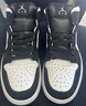 高幫板鞋男aj莆田鞋內增高男鞋休閑平底鞋空軍一號男學(xué)生運動(dòng)鞋女 黑白熊貓 42 標準尺碼 曬單實(shí)拍圖
