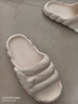 IQGD 拖鞋女踩屎感涼拖室外居家時(shí)尚加厚軟底 冰淇淋-奶白 40-41  曬單實(shí)拍圖