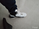 喬丹QIAODAN男鞋磨礪籃球鞋春季新品高幫皮面減震耐磨球鞋 白色黑色(高幫革面) 43 曬單實(shí)拍圖